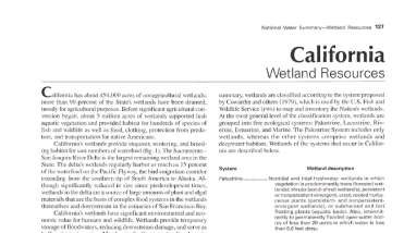 Wetland Resources: California