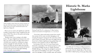 St. Marks Lighthouse History Brochure