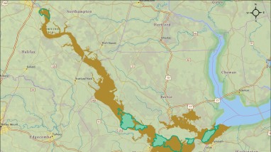 Proposed Expansion of Roanoke River National Wildlife Refuge Alternative C Map