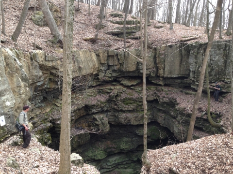 Cave entrance at Fern Cave National Wildlife Refuge