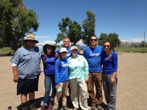 Group picture of Student Conservation Association Interns