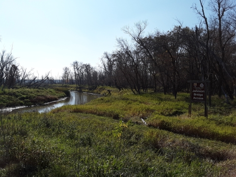 J. Clark Salyer National Wildlife Refuge Johnson Bridge Access to Canoe Trail