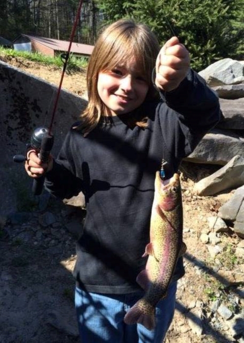 Fun day of fishing for rainbow trout at Chattahoochee Forest National Fish Hatchery