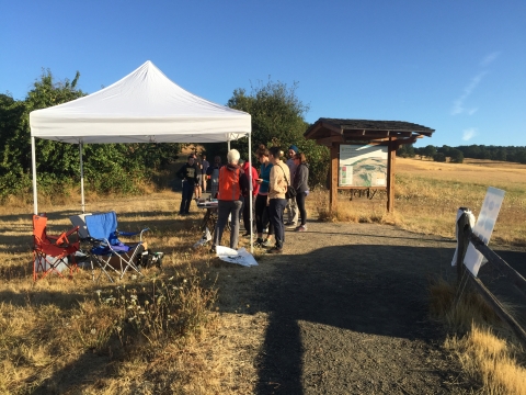 Volunteers at the Rich Guadagno Trialhead