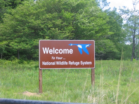 "Welcome To Your National Wildlife Refuge" sign