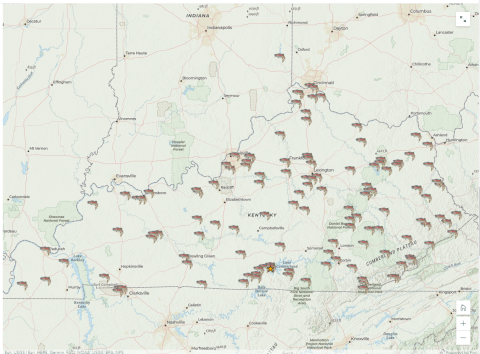 Wolf Creek Stocking Map 