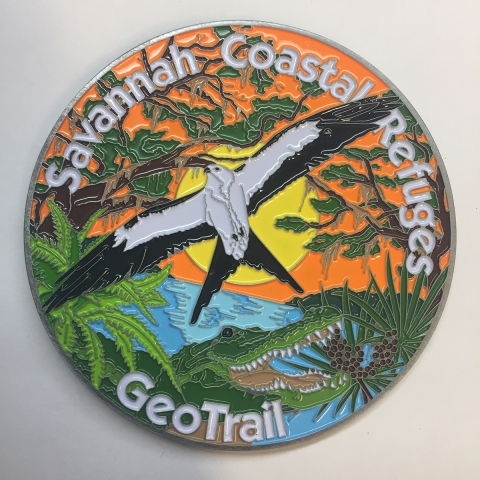 Savannah Coastal Refuges Complex GeoTrail Coin-Front