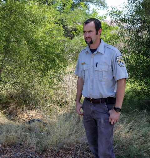 A Service biologist in uniform