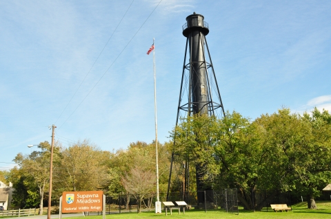 Photo of Finns Point Rear Range Light at Supawna Meadows National Wildlife Refuge