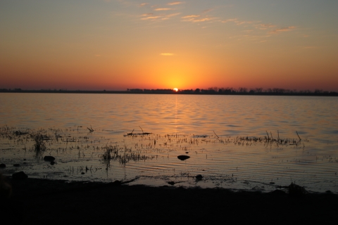 Sunrise on Lake Andes