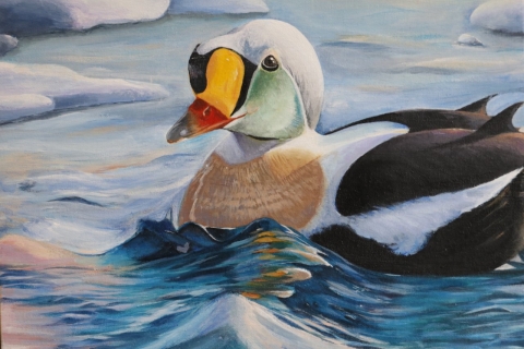 Photo of a Painting of the 2022 Washington Best of Show winning entry by Yvonne, age 13