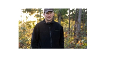 Jonathan Stober, biologist with the U.S. Forest Service, stands in Talladega National Forest.