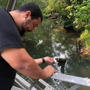 Muhannad monitoring water