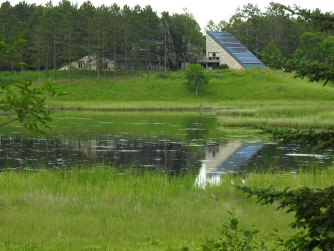 tamarac nwr visitor center marsh in foreground