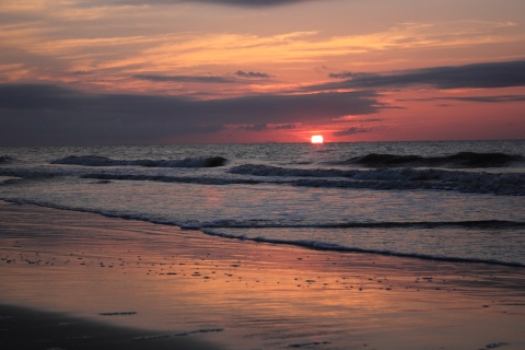 Sunrise on the shore of Blackbeard Island National Wildlife Refuge