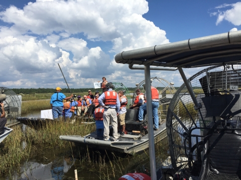 Goose Point Marsh Creation Field Trip