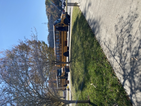 busses in front of building 