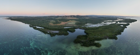 Aerial view of Pitahaya at Cabo Rojo, Puerto Rico