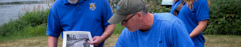 Mitch Osborne leads a presentation about Cripple Creek restoration 