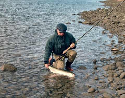 Rich Steele With Steehead Caught With Maribou