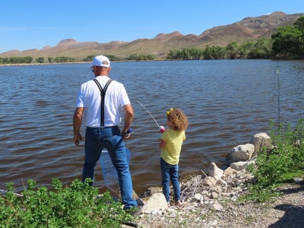 Fishing at Pahranagat NWR