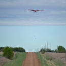 Pilot biologists survey Coronation Transect within Alberta during the WBPHS