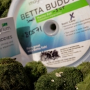 Zebra mussels on moss balls in front of Betta Buddies and Shrimp Buddies packaging