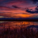 Sunset at Ninepipe National Wildlife Refuge