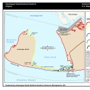 Map of areas where people can use motorized and non-motorized boats in waters around Chincoteague refuge