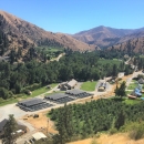 An aerial image of Entiat National Fish Hatchery in Entiat, Washington