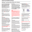 Document preview of refuge hunting information