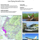 Notice of Aerial Bird Surveys - Low Flying Aircraft in Use