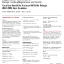 Carolina Sandhills National Wildlife Refuge 2024-2025 Hunt Seasons: Supplemental Information to Refuge Hunting Regulations and Permit
