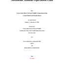 Annual Operations Plan - Grande Ronde