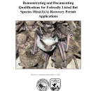 Recovery Permit Bat Application Tips