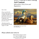 2025 Federal Duck Stamp Art Contest Regulations