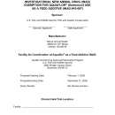 STUDY PROTOCOL FOR AN AQUACULTURE INVESTIGATIONAL NEW ANIMAL DRUG (INAD) EXEMPTION FOR AQUAFLOR® (florfenicol) USE AS A FEED ADDITIVE (INAD #10-697)