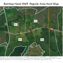 Bombay Hook Regular Area Hunt map