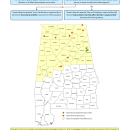 Northern Long-Eared Bat Consultation Area and Final 4(D) Rule Guidance Flowchart For Alabama