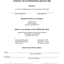 STUDY PROTOCOL FOR COMPASSIONATE AQUACULTURE INVESTIGATIONAL NEW ANIMAL DRUG (INAD) EXEMPTION FOR 35% PEROX-AID® (HYDROGEN PEROXIDE) FOR THE CONTROL OF ECTOPARASITES (INAD #11-669)