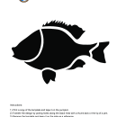 Pumpkinseed Fish Pumpkin Carving Template