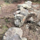 Boulders placed at the fireline entrance along the Dalton Highway where the fireline begins.