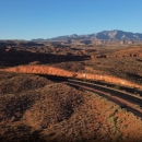 A landscape photo of rolling hills