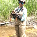 Photo of Service employee Alexandra Galindo in the field.