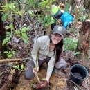 Photo of Service employee Fabiola Torres Toledo in the field.