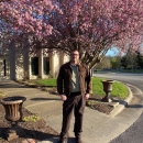 Deputy Project Leader Travis Collier in front of Hatchery building