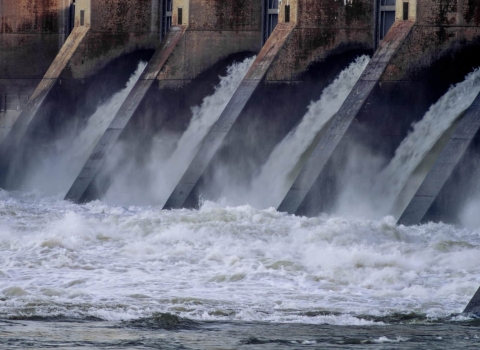 The Chickamauga Dam on the Tennessee River