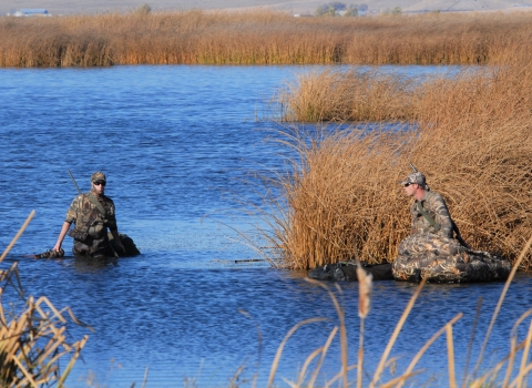 Waterfowl Hunters on Lower Klamath NWR